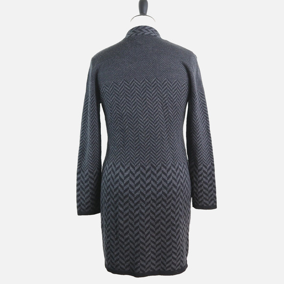 Soft Surroundings Size M West Saxon Sweater Coat Black Gray - Picture 5 of 10